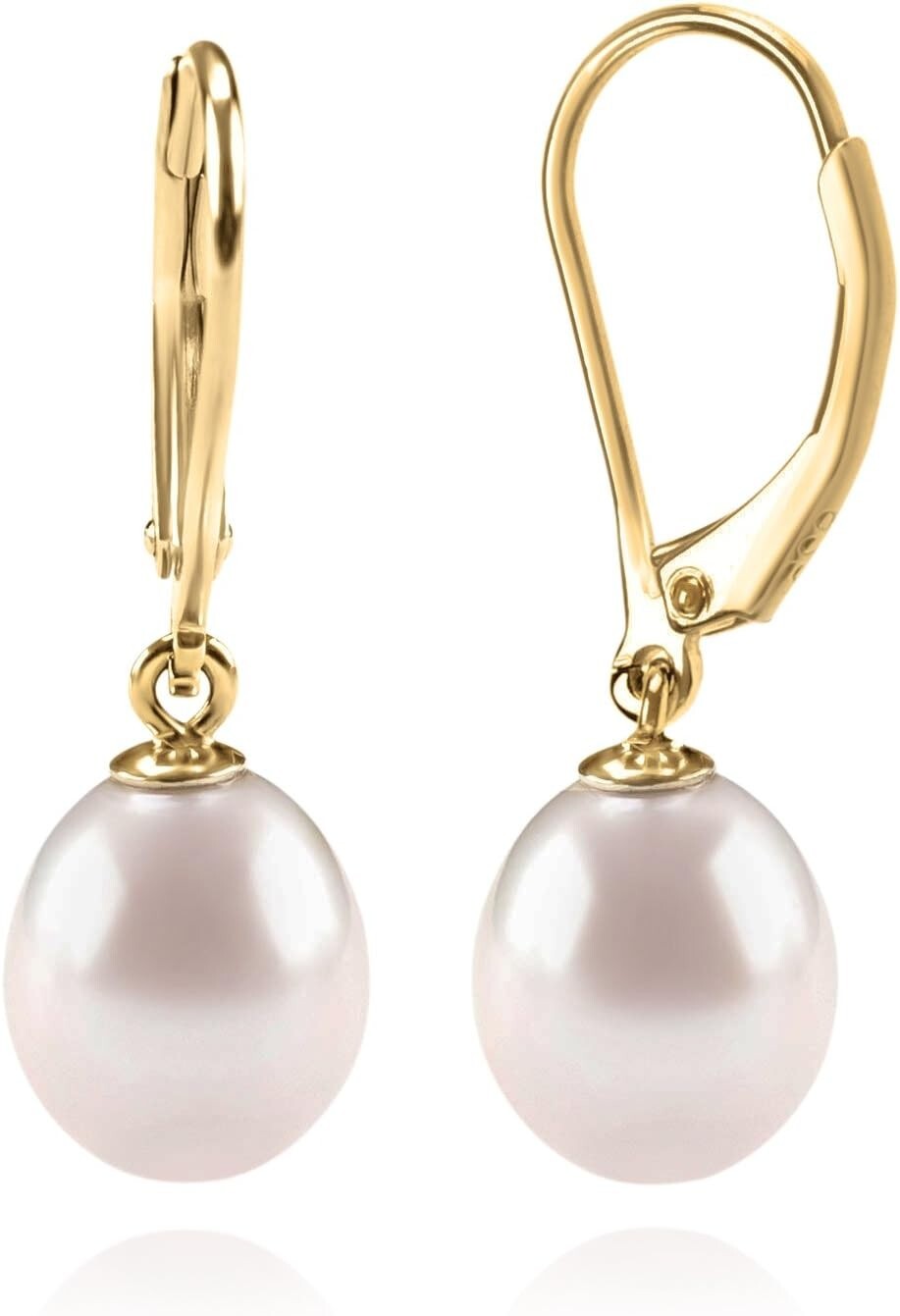 Elegant Dangle Freshwater Cultured Pearl Earrings - Sustainable Luxury for Women
