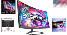 Load image into Gallery viewer, 240Hz Curved Gaming Monitor, 24.5-Inch, 1ms, Full HD with Built-In Speakers