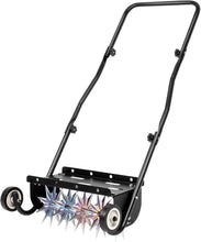 Load image into Gallery viewer, Compact 18-Inch Lawn Aerator with Weight Tray for Improved Soil Penetration