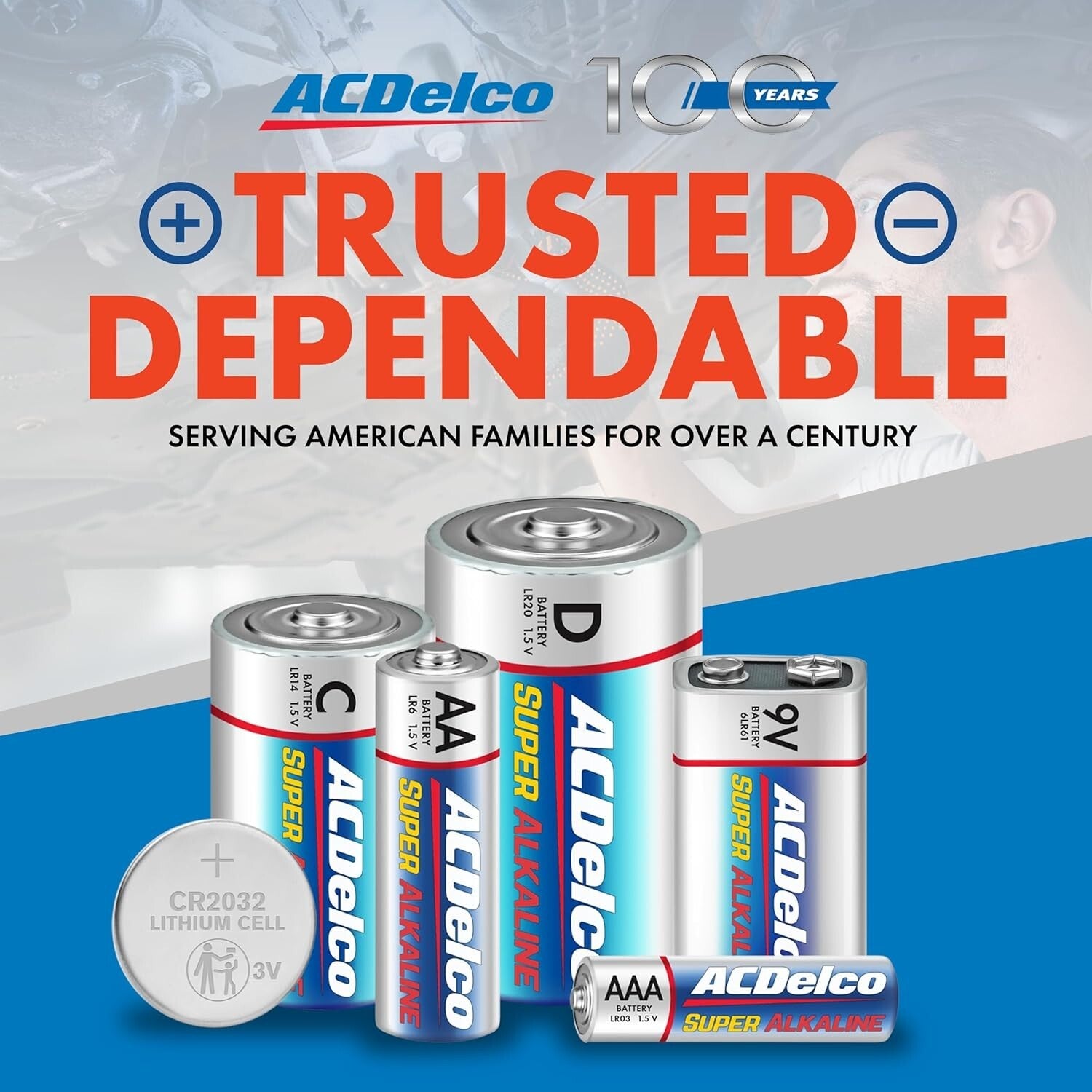 ACDelco 200-Count AA Super Alkaline Batteries, 10-Year Shelf Life Power Pack