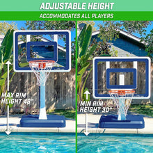 Load image into Gallery viewer, Pro-Style Splash Hoop Elite: Adjustable Height Pool Basketball with Easy Setup
