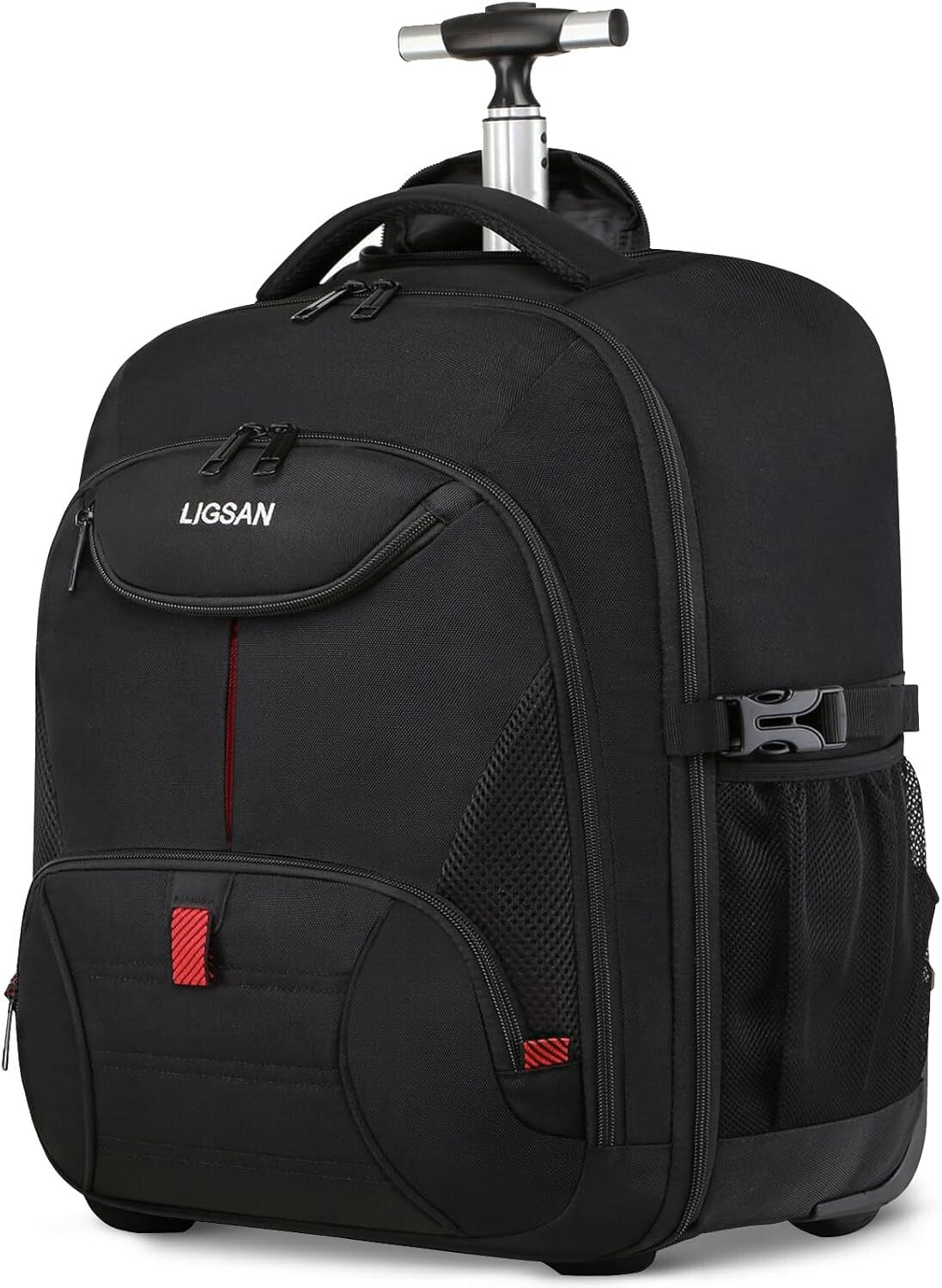 Durable Wheeled Backpack with 45L Capacity - Perfect for Travel and School