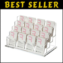 Load image into Gallery viewer, Acrylic Business Card Holder - 16 Slots Clear Desk Organizer for Professionals