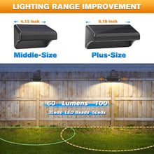 Load image into Gallery viewer, Solar LED Deck Lights - RGB &amp; Warm White Modes, Waterproof 4-Pack for Outdoors