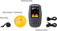 Load image into Gallery viewer, Advanced Wireless Fish Finder: Color LCD Depth Locator with Temperature Sensor