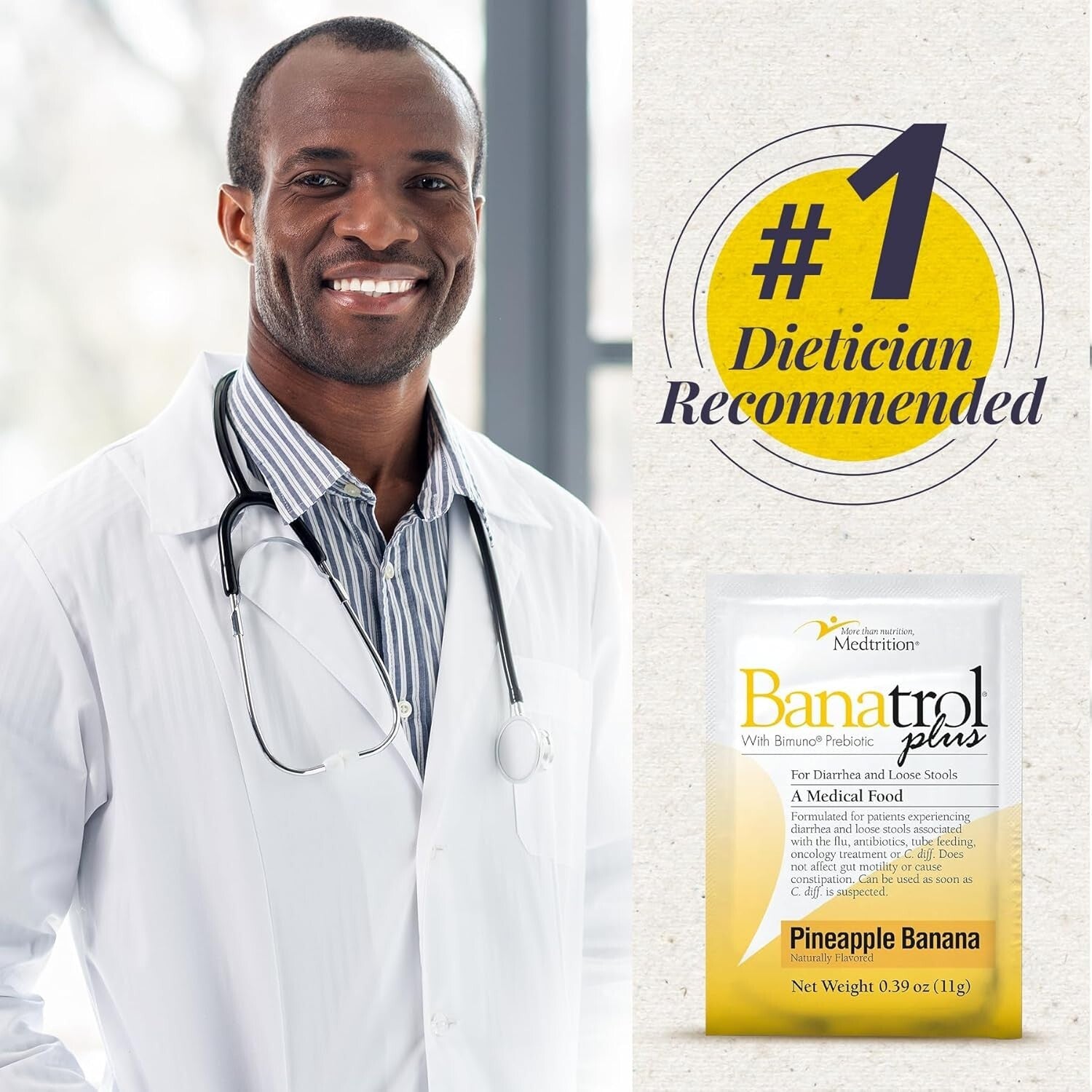 Clinically Proven Banatrol Plus – Non-Constipating Anti-Diarrheal, 25 Servings