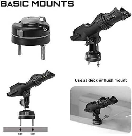 Versatile Fishing Rod Holder Set - Compatible with Spinning & Baitcasting Reels