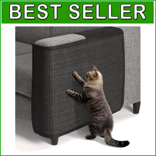 Easy-Clean Cat Scratch Mat - Natural Sisal Sofa Protector for Cats of All Breeds