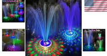 Load image into Gallery viewer, Compact UV Resistant Floating Water Fountain with Lights - Perfect Pool Addition