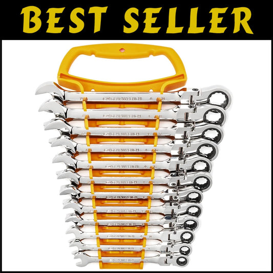 Precision 12-Piece Metric Wrench Set with 72-Tooth Mechanism for Tight Spaces