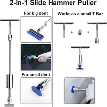 Load image into Gallery viewer, 129pc Professional Dent Puller Kit with T-Bar &amp; Bridge Puller for DIY Repairs