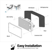 Load image into Gallery viewer, Visor Sun Shade for Lowrance GPS: Easy Install Anti-Glare &amp; Protective Design