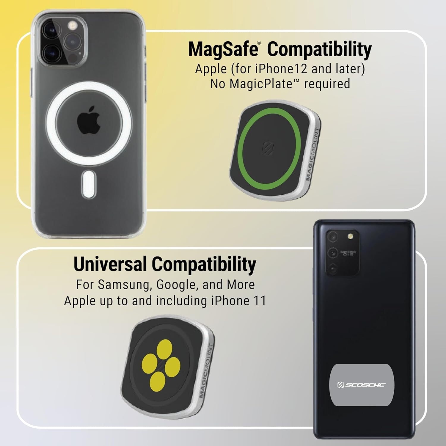 Durable MagicMount Pro2 XL - Strong Suction Cup Phone/Tablet Holder for Trucks