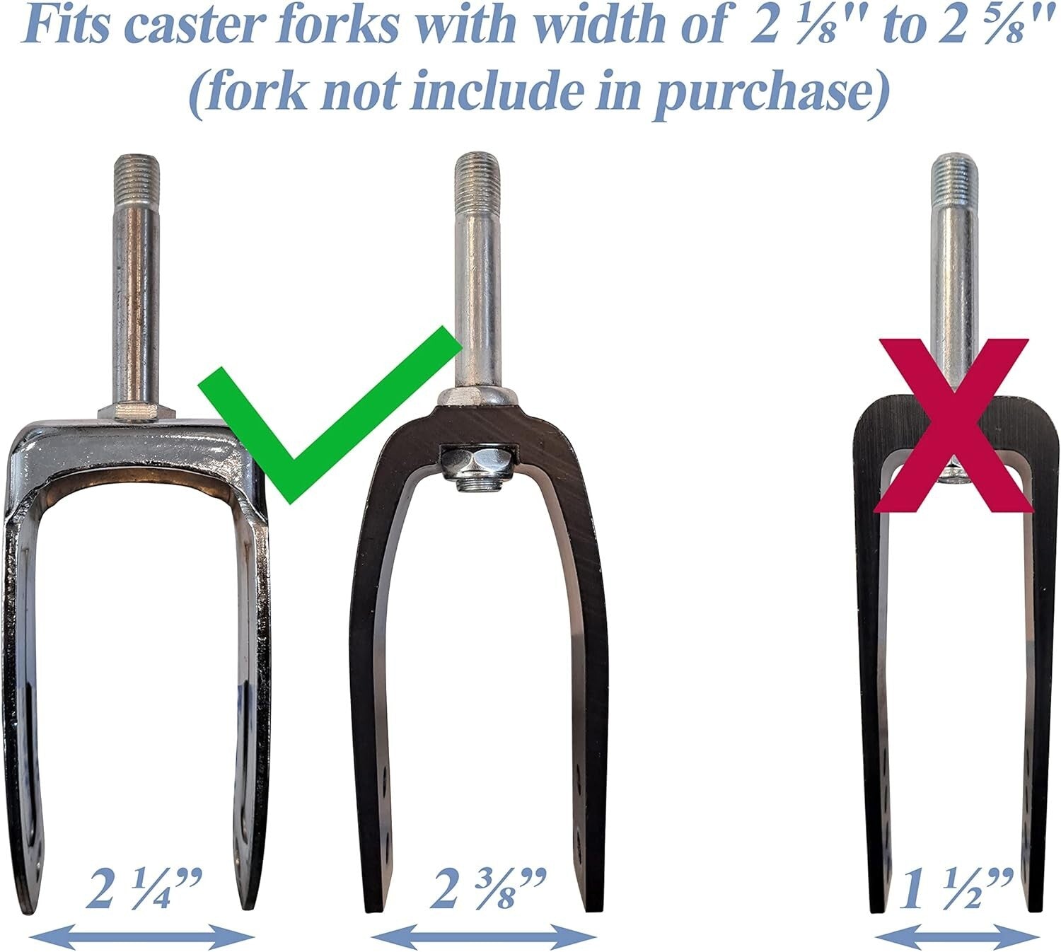 Durable 8-Inch Rubber Caster Wheel with 7/16" Axle - Perfect for Wheelchairs