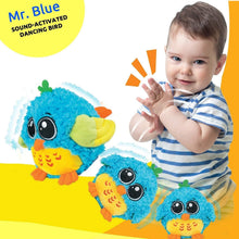 Load image into Gallery viewer, Mr. Blue Singing Bird Toy - Interactive Sound and Touch for Infants &amp; Toddlers