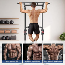 Load image into Gallery viewer, Durable Power Tower Fitness Equipment - Adjustable Height, Non-Slip Grip