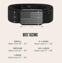 Load image into Gallery viewer, Hero Groove Belt: Men's X-Large Stretch Nylon Tactical Belt with Magnetic Buckle