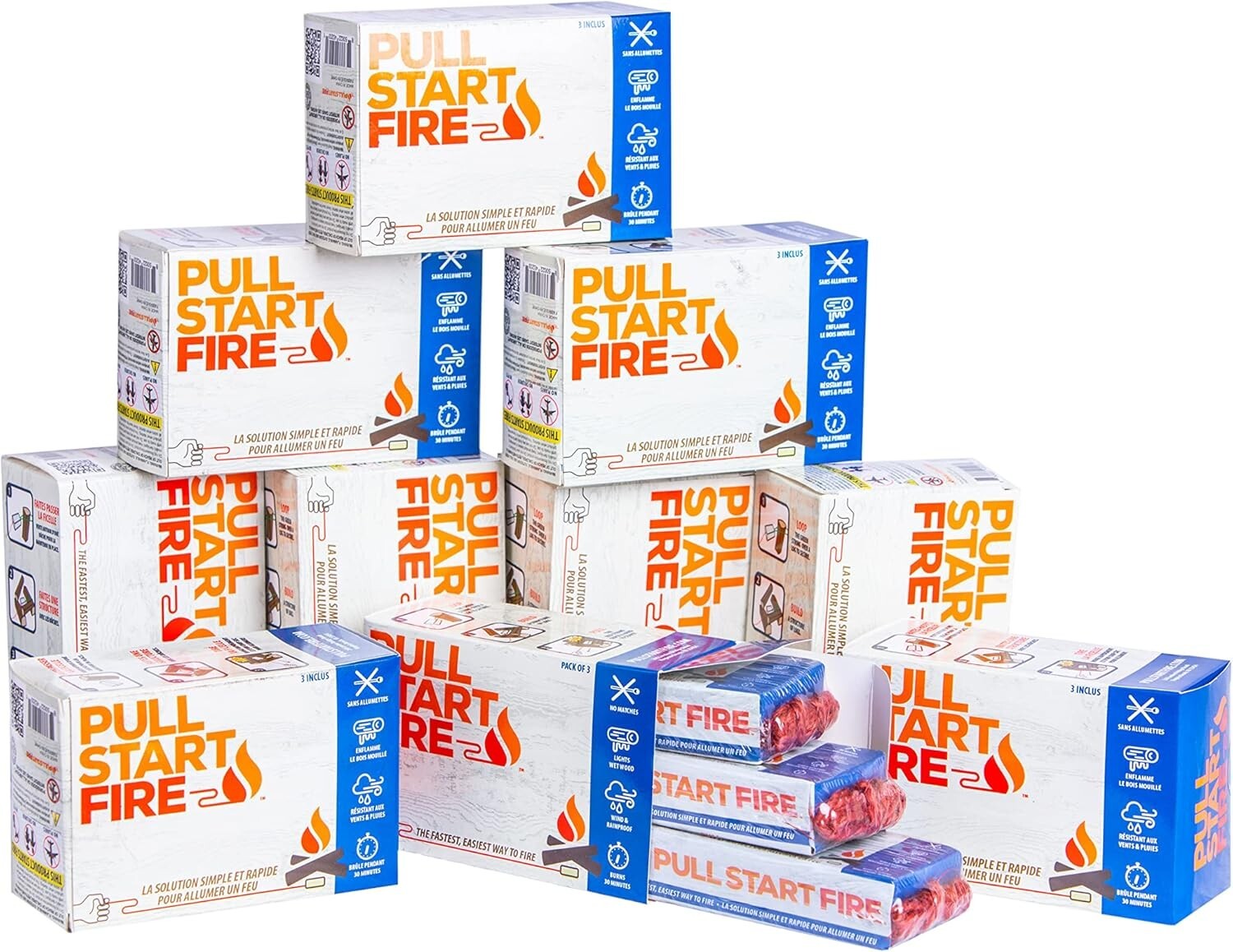 Eco-Friendly Pull String Firestarter: 30 Quick Flame Igniters for Outdoor Fun