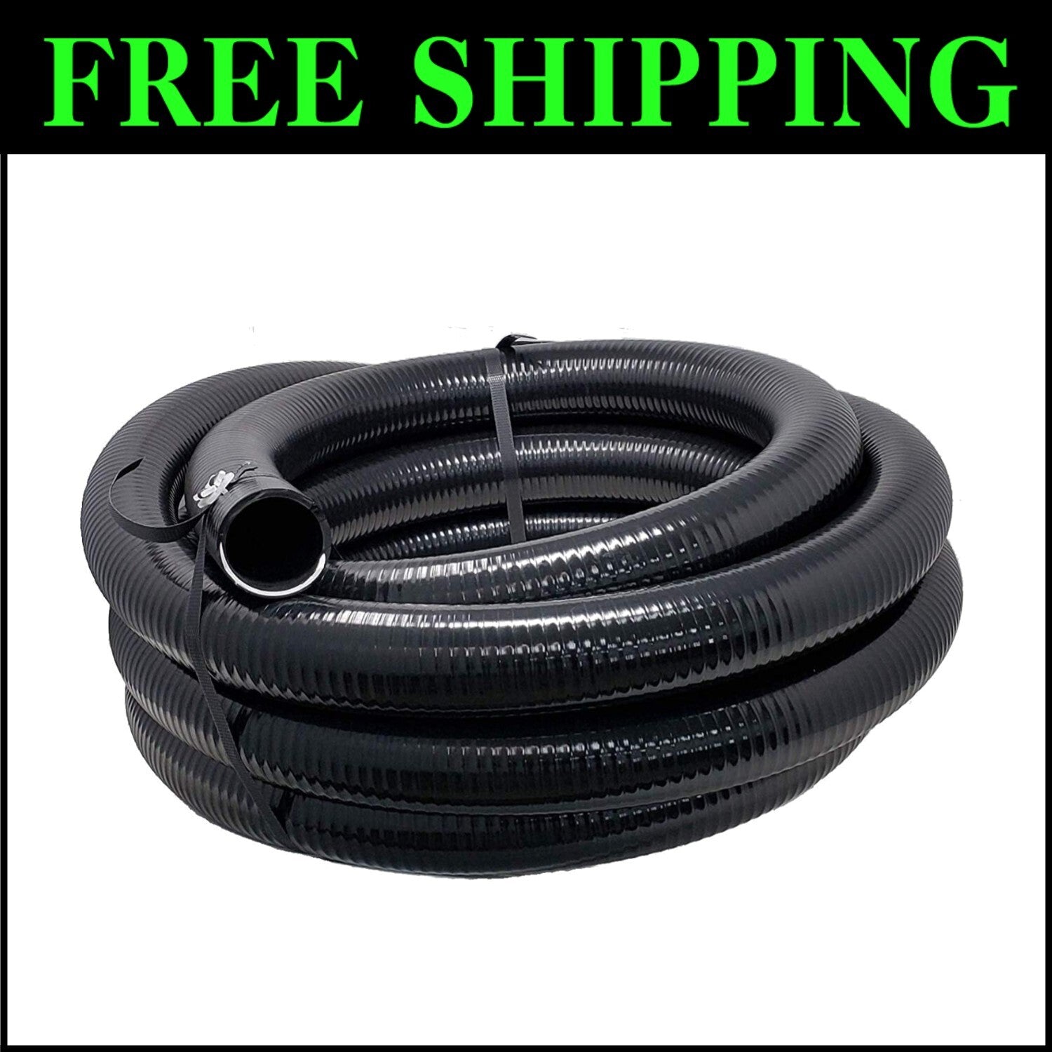 High-Quality 1-1/2" Flexible PVC Tubing, 25 FT Length for Easy Installation