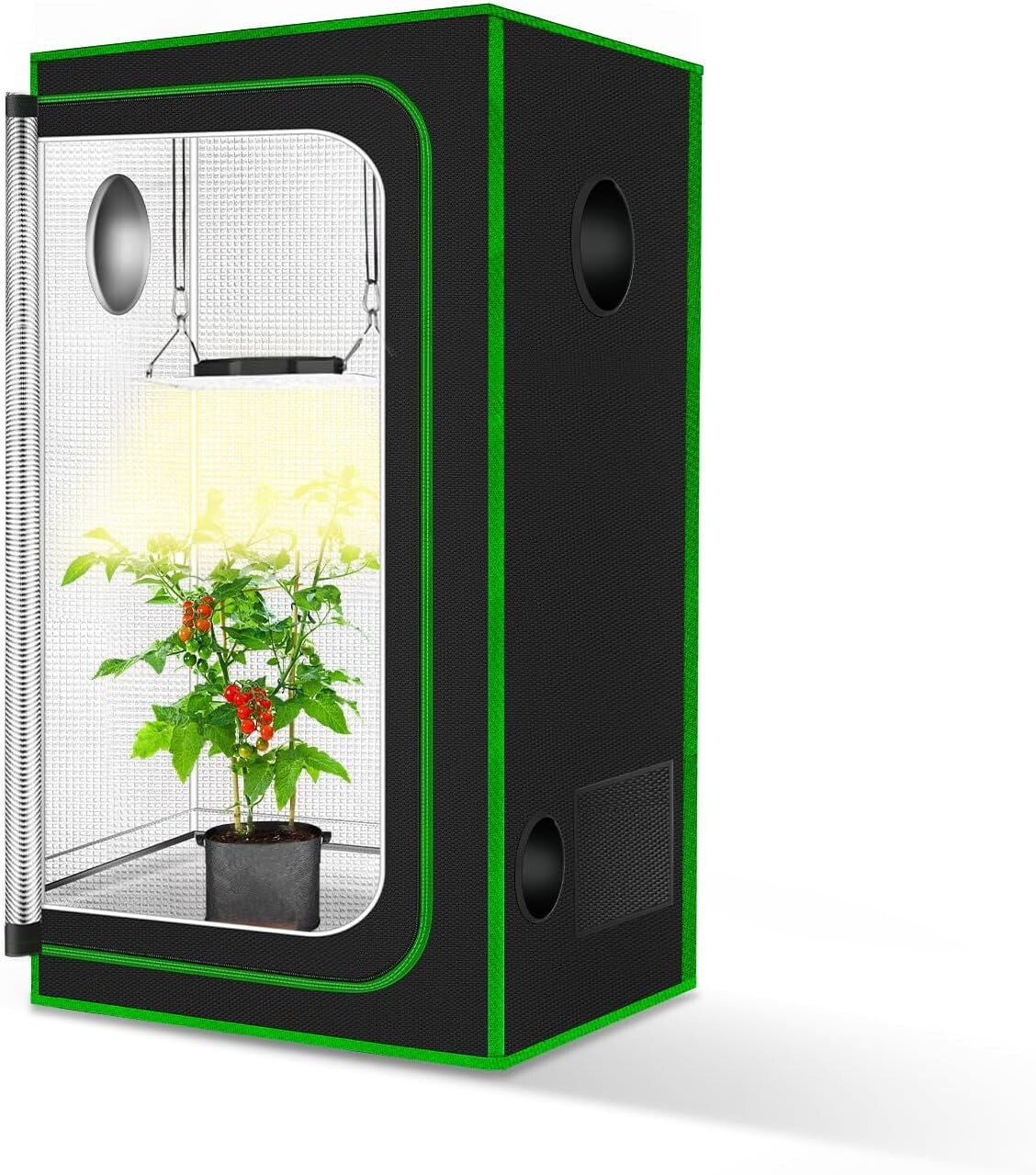 Flexible Mini Grow Tent 18”x18”x32” - Perfect for Indoor Spaces and Plant Care