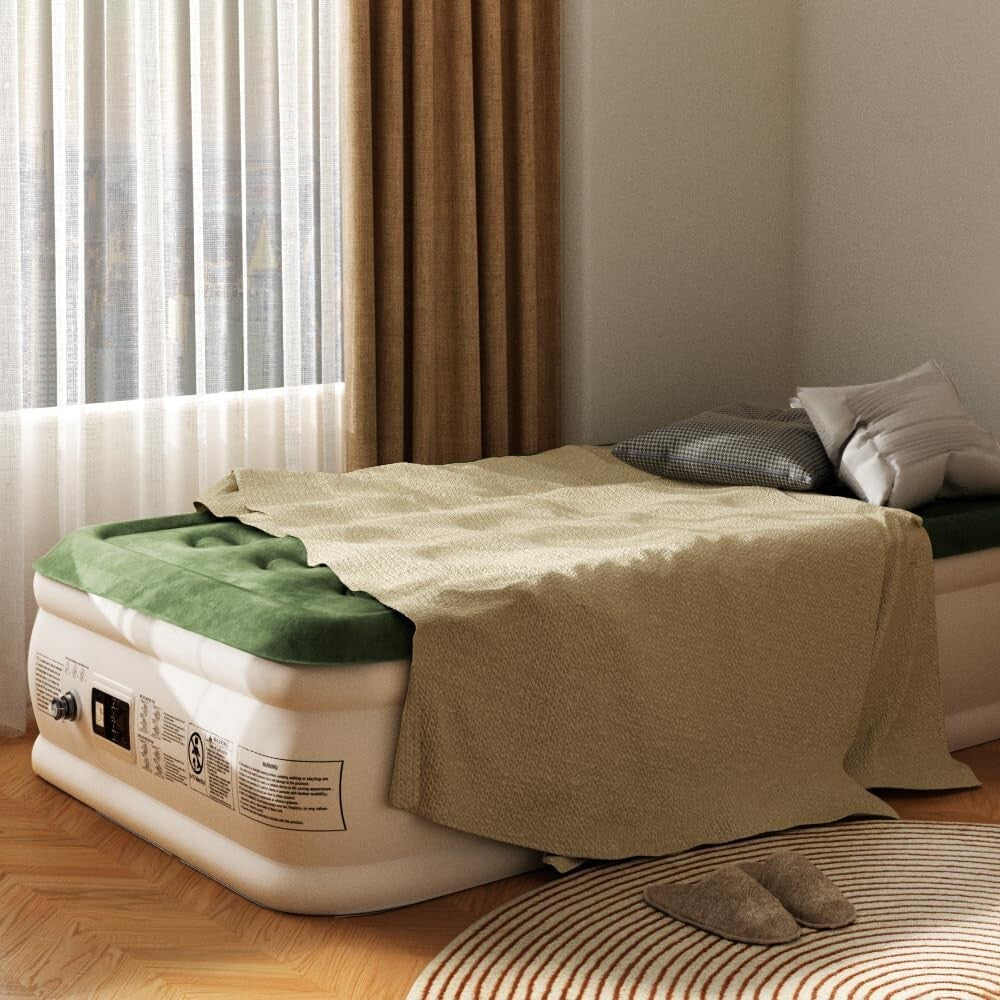 Luxury Twin Air Mattress with Double Chamber Pump – Perfect for Home & Travel