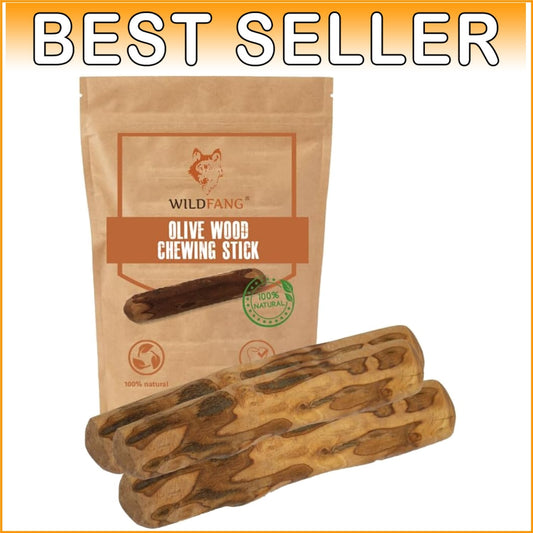 Long-Lasting Olive Wood Dog Chew with Olive Oil - Promotes Dental Health