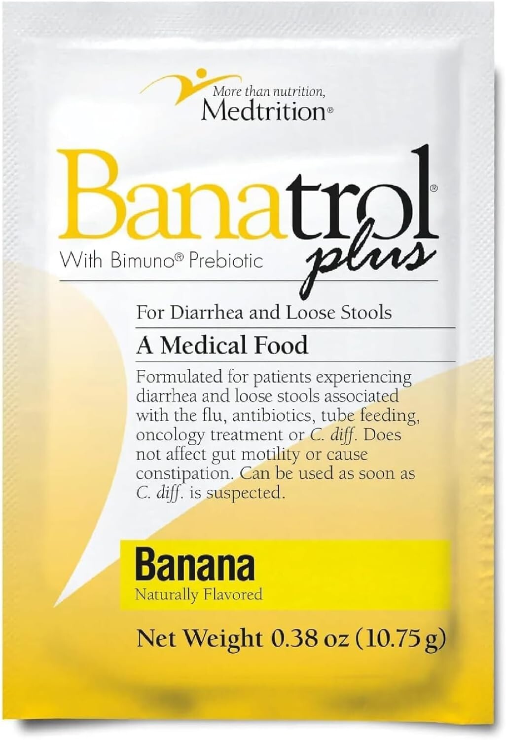 Banatrol Natural Anti-Diarrheal Powder with Prebiotics - 25 Servings of Relief