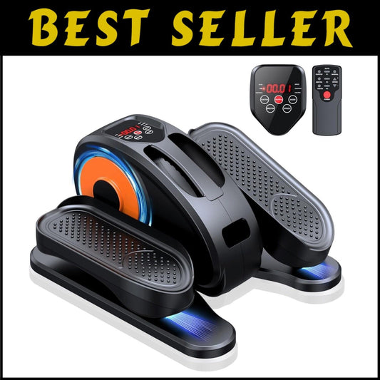 2-in-1 Remote Control Elliptical with 12 Resistance Levels for Gentle Workouts