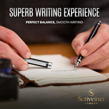 Load image into Gallery viewer, Stunning Green Black Luxury Fountain Pen - Smooth Writing, Gift Box Included