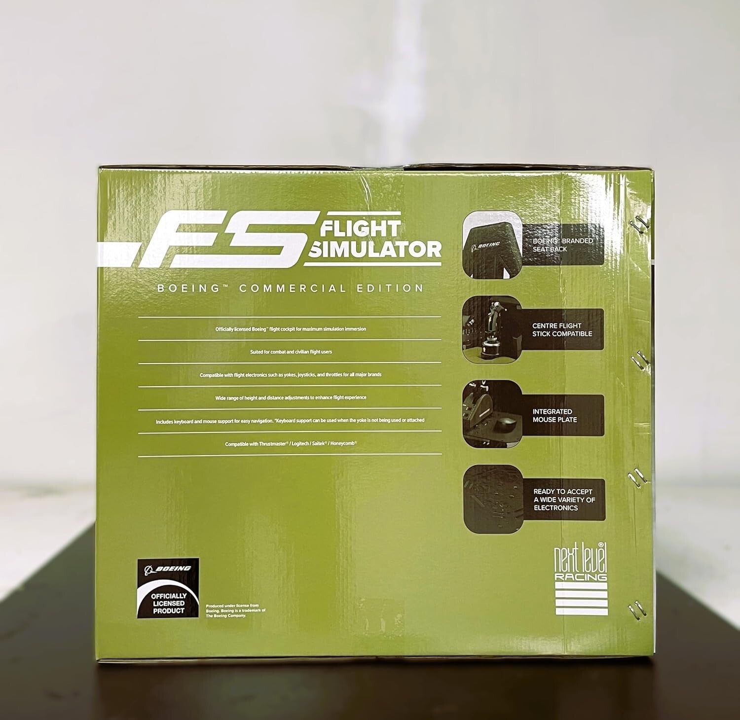 Next Level Boeing Flight Simulator Cockpit: Military Green for Immersive Gaming