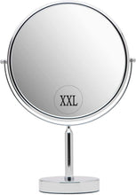 Load image into Gallery viewer, 17" Tall Round Vanity Mirror with 3X Magnification - Chrome Polished Finish