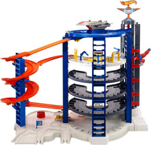 Load image into Gallery viewer, Super Ultimate Garage Toy Car Track Set – 3+ ft Tall Playset &amp; 4 Cars Included