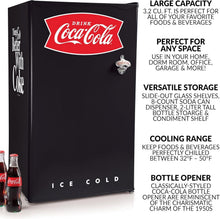 Load image into Gallery viewer, Energy Efficient Black 3.2 Cu. Ft. Fridge with Adjustable Thermostat &amp; Shelves