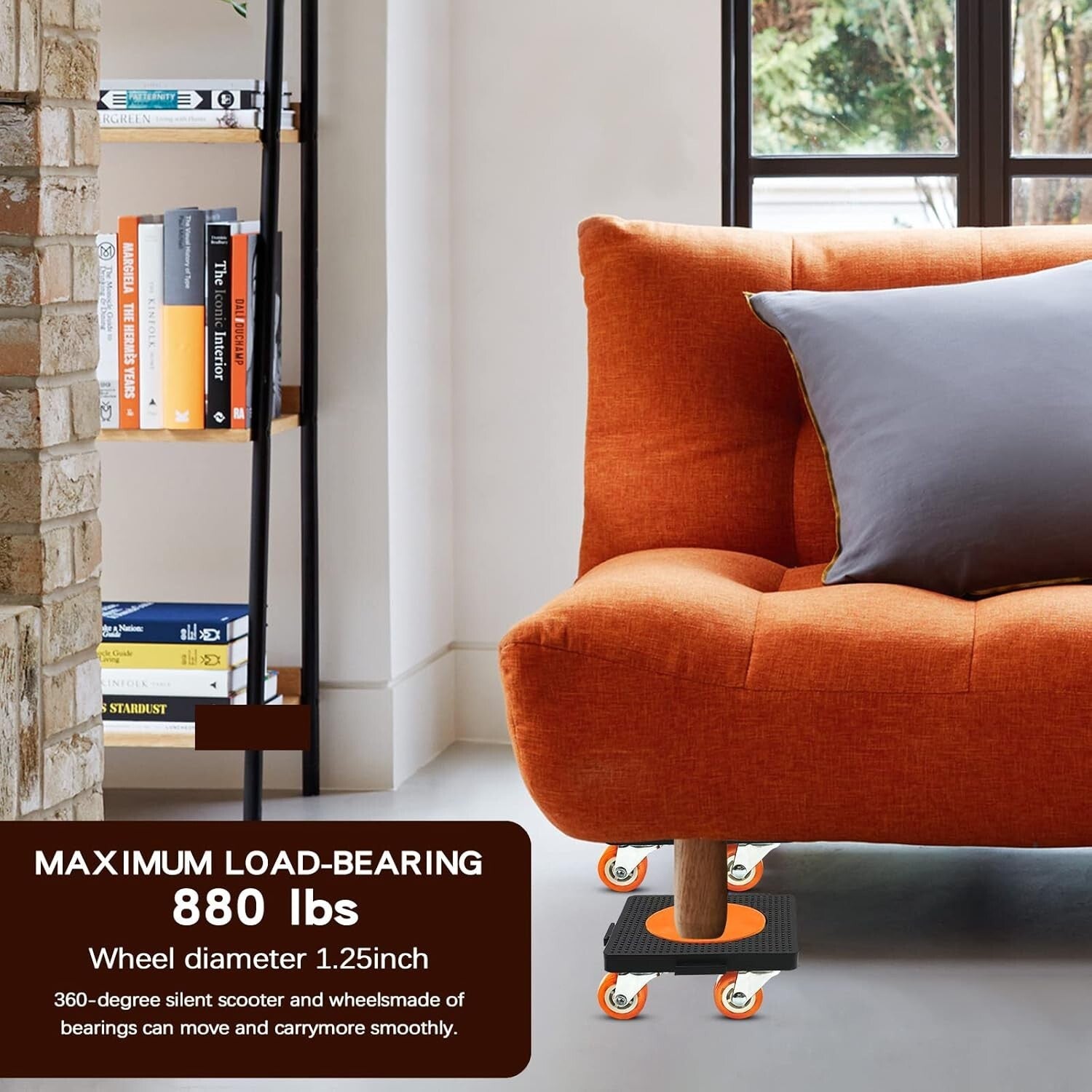 Durable Furniture Dolly Set with 16 Wheels - Ideal for Sofa, Piano, and More