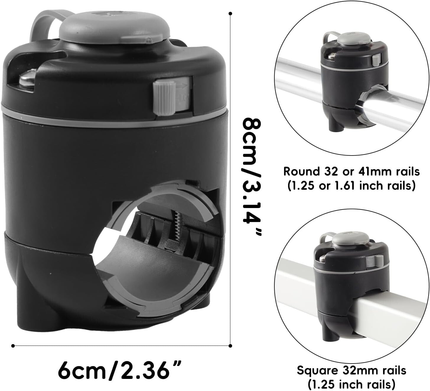 Durable ABS Universal Fishing Rod Holder - Fits Kayaks & Boats with Ease