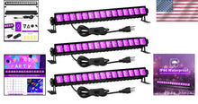 Load image into Gallery viewer, 36W Waterproof Black Light Bar Set - Ideal for Games and Fluorescent Art