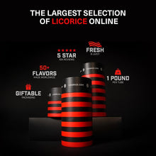 Load image into Gallery viewer, Soft &amp; Chewy Red Licorice Gift Collection - Stylishly Packaged for Enthusiasts
