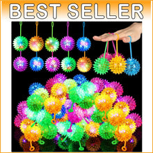 Load image into Gallery viewer, Flashing 2.17" Bouncy Balls - 100 Multicolor Rubber Party Favors for Events