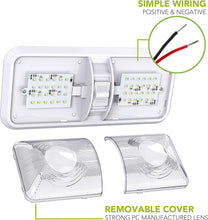 Load image into Gallery viewer, Super Bright 5-Pack Dome Light with 3-Way Switch for Boats and RVs - 550 Lumens