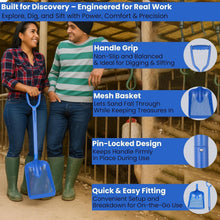 Load image into Gallery viewer, Sifting Shovel for Efficient Beach and Barn Cleaning - Ergonomic Comfort Handle