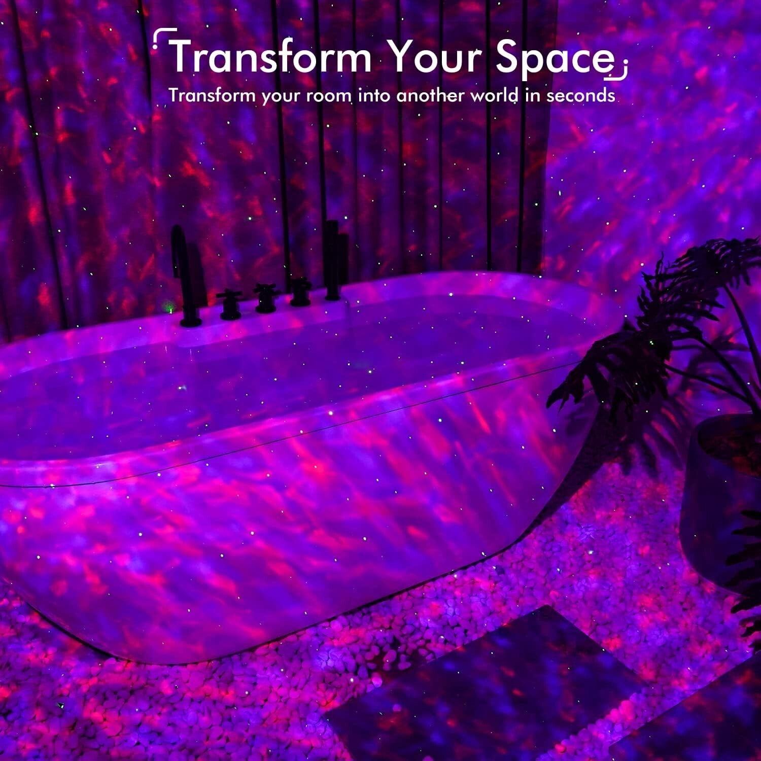 4-in-1 Galaxy Projector: Bluetooth Speaker & Relaxing Sounds for Bedroom Bliss