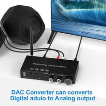 Load image into Gallery viewer, Digital to Analog Converter with Bluetooth &amp; USB - 192KHz High-Res Audio Device