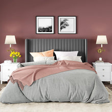 Load image into Gallery viewer, Modern Upholstered Platform Bed with Squeak-Resistant Wooden Slats - Full Size