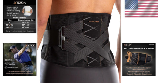 Breathable Lumbar Support Brace for Sciatica and Herniated Discs - Unisex