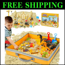 Load image into Gallery viewer, Large 36Pc Construction Sand Play Set with Trucks, Workers &amp; Molding Accessories