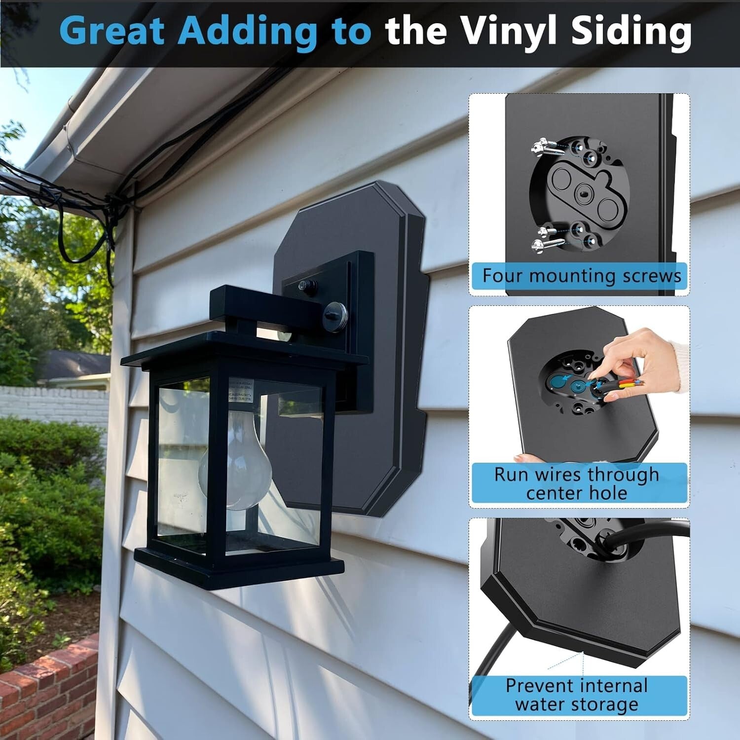Paintable Vinyl Siding Mounting Block and Electrical Box - Easy Installation