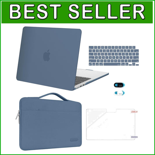 Complete Protection Bundle: MacBook Air 13" Case, Sleeve, Keyboard Cover & More