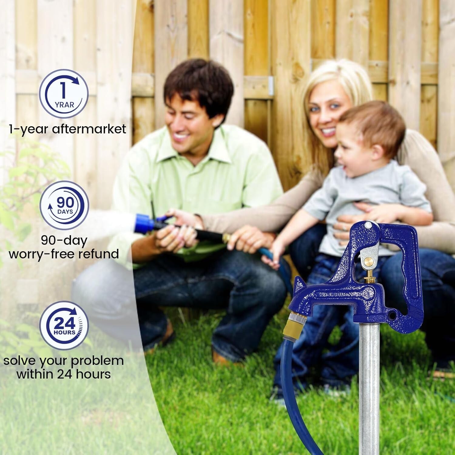 Adaptable Frost-Proof Yard Hydrant Head with Copper Handle - Durable Replacement