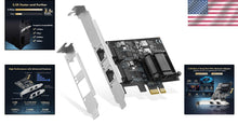 Load image into Gallery viewer, Versatile 2.5G Ethernet NIC Card with Dual PCIe Ports for Seamless Networking