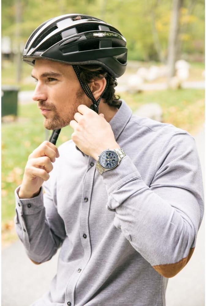 Men's Blue Angels Eco-Drive Sports Watch - Radio-Controlled Luxury Chronograph